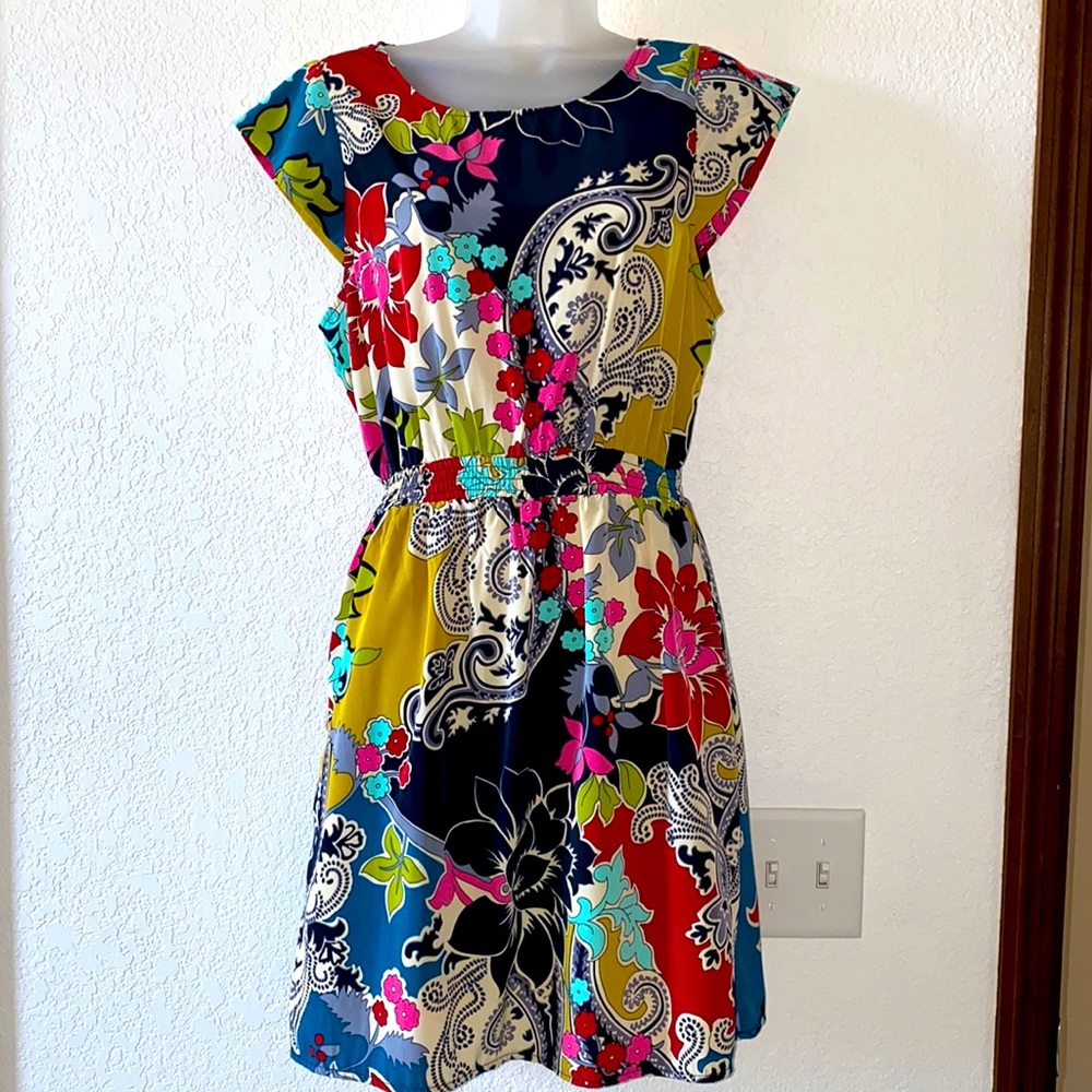 Funky floral multicolor dress by Hot and Delicious